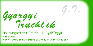 gyorgyi truchlik business card